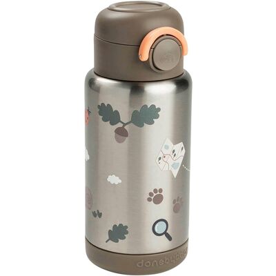 Done by Deer Thermoflasche mit Strohhalm, 340ml - beige - Unisex Done by Deer Thermoflasche mit Strohhalm, 340ml - beige - Unisex
