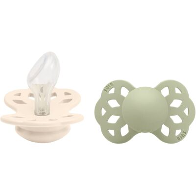 Bibs Schnuller Ivory/Sage - 2er-Pack - Modell 165102 - Anatomisch Bibs Schnuller Ivory/Sage - 2er-Pack - Modell 165102 - Anatomisch