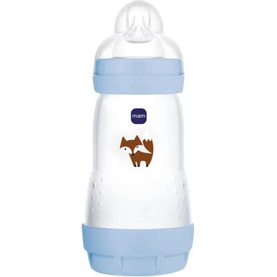 MAM Babyflasche Easy Start matt, Anti-Kolik, 260 ml, ab 0M - blau - Unisex MAM Babyflasche Easy Start matt, Anti-Kolik, 260 ml, ab 0M - blau - Unisex