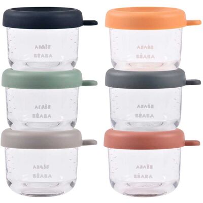 Beaba 6er-Set Portionsbehälter aus Glas 150 ml - mehrfarbig - Unisex Beaba 6er-Set Portionsbehälter aus Glas 150 ml - mehrfarbig - Unisex
