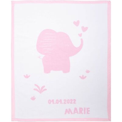 Herding Babydecke Unicade mit Namen 75x100 cm - rosa - Maedchen Herding Babydecke Unicade mit Namen 75x100 cm - rosa - Maedchen