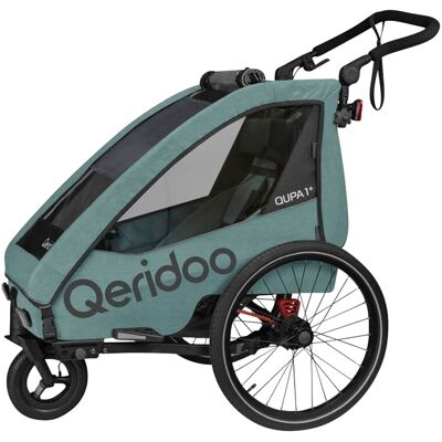 Qeridoo Fahrradanhänger QUPA 1 Plus - blau - Unisex Qeridoo Fahrradanhänger QUPA 1 Plus - blau - Unisex