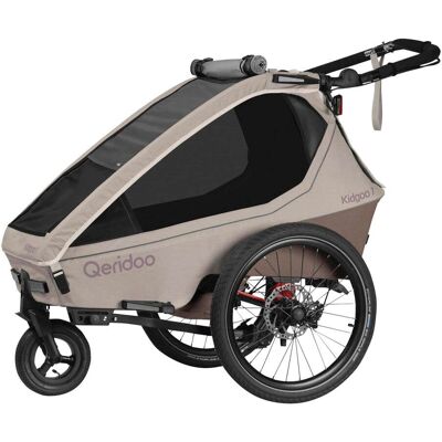 Qeridoo Fahrradanhänger Kidgoo 1 Pro Gen 2 - braun - Unisex Qeridoo Fahrradanhänger Kidgoo 1 Pro Gen 2 - braun - Unisex