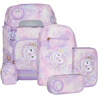 Beckmann Schulranzen-Set Classic 6-tlg. - lila - Junge Beckmann Schulranzen-Set Classic 6-tlg. - lila - Junge