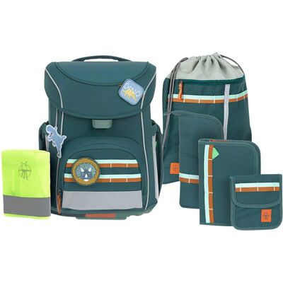 Lässig Schulranzen-Set Slim Unique 7-tlg. - gruen - Unisex Lässig Schulranzen-Set Slim Unique 7-tlg. - gruen - Unisex