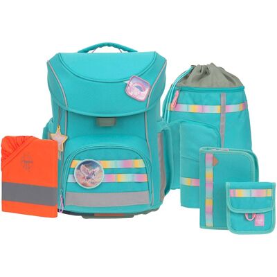 Lässig Schulranzen-Set Slim Unique 7-tlg. - tuerkis - Unisex Lässig Schulranzen-Set Slim Unique 7-tlg. - tuerkis - Unisex