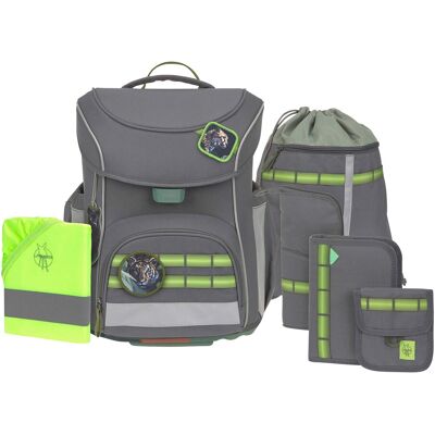 Lässig Schulranzen-Set Slim Unique 7-tlg. - grau - Unisex Lässig Schulranzen-Set Slim Unique 7-tlg. - grau - Unisex