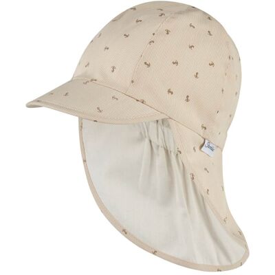 Sterntaler Schirmmütze mit Nackenschutz Ringel Anker - beige - Unisex - Size: 53 Sterntaler Schirmmütze mit Nackenschutz Ringel Anker - beige - Unisex - Size: 53