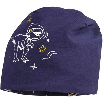 Maximo Wende-Beanie Dino - blau mehrfarbig - Junge - Size: 49 Maximo Wende-Beanie Dino - blau mehrfarbig - Junge - Size: 49