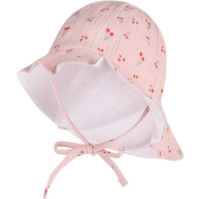 Sterntaler Musselin-Sonnenhut mit Nacken- und UV-Schutz Kirschen - rosa - Maedchen - Size: 49 Sterntaler Musselin-Sonnenhut mit Nacken- und UV-Schutz Kirschen - rosa - Maedchen - Size: 49