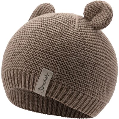 Sterntaler Strickmütze mit Ohren - braun - Unisex - Size: 47 Sterntaler Strickmütze mit Ohren - braun - Unisex - Size: 47