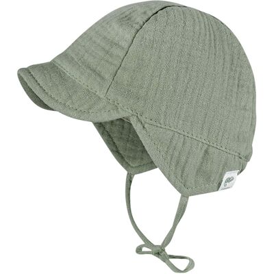 Maximo Musselin-Schirmmütze mit UV-Schutz - gruen - Junge - Size: 45 Maximo Musselin-Schirmmütze mit UV-Schutz - gruen - Junge - Size: 45