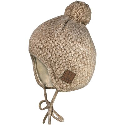 Maximo Winter-Strickmütze mit Bommel - beige braun - Unisex - Size: 41 Maximo Winter-Strickmütze mit Bommel - beige braun - Unisex - Size: 41