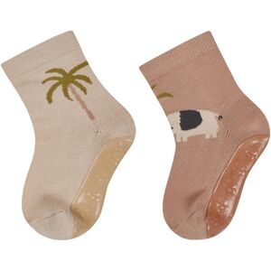 Sterntaler 2er-Pack ABS-Socken Fliesen Flitzer Safari - gruen braun - Junge - Size: 23 Sterntaler 2er-Pack ABS-Socken Fliesen Flitzer Safari - gruen braun - Junge - Size: 23