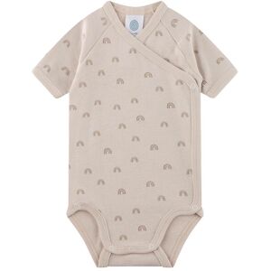 Sanetta Wickelbody kurzarm Regenbögen - beige - Unisex - Size: 50 Sanetta Wickelbody kurzarm Regenbögen - beige - Unisex - Size: 50