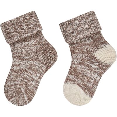 Sterntaler 2er-Pack Socken mit Woll-Anteil - braun - Unisex - Size: 23 Sterntaler 2er-Pack Socken mit Woll-Anteil - braun - Unisex - Size: 23
