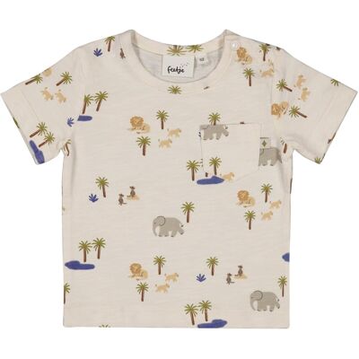 Feetje T-Shirt mit Tasche Safari - natur mehrfarbig - Unisex - Size: 86 Feetje T-Shirt mit Tasche Safari - natur mehrfarbig - Unisex - Size: 86