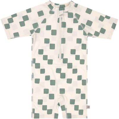 Lässig Schwimmanzug kurz mit UV-Schutz Quadrate - natur gruen - Unisex - Size: 74 Lässig Schwimmanzug kurz mit UV-Schutz Quadrate - natur gruen - Unisex - Size: 74