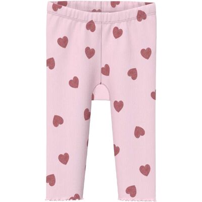 s.Oliver Leggings Herzen Rippqualität - rosa rot - Maedchen - Size: 86 s.Oliver Leggings Herzen Rippqualität - rosa rot - Maedchen - Size: 86