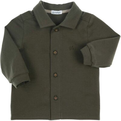 Gymp Jersey-Hemd langarm - khaki - Junge - Size: 62 Gymp Jersey-Hemd langarm - khaki - Junge - Size: 62