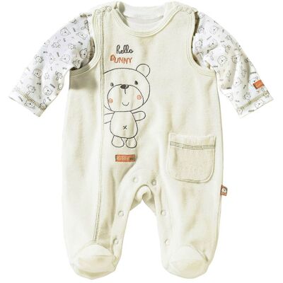 Bornino Nicki-Strampler-Set - natur - Junge - Size: 50 Bornino Nicki-Strampler-Set - natur - Junge - Size: 50