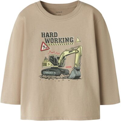name it Shirt langarm Bagger - beige - Junge - Size: 110 name it Shirt langarm Bagger - beige - Junge - Size: 110