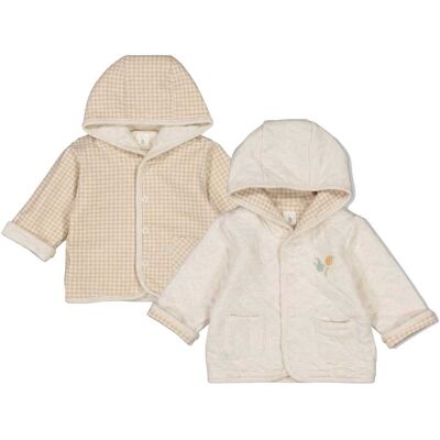 Feetje Wendejacke mit Kapuze gequiltet - natur - Unisex - Size: 50 Feetje Wendejacke mit Kapuze gequiltet - natur - Unisex - Size: 50