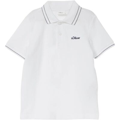 s.Oliver Polo-T-Shirt Piqué - weiss - Junge - Size: 104 s.Oliver Polo-T-Shirt Piqué - weiss - Junge - Size: 104
