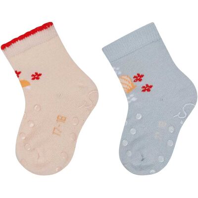 Sterntaler 2er-Pack ABS-Krabbelsocken Ozean - rosa blau - Maedchen - Size: 17 Sterntaler 2er-Pack ABS-Krabbelsocken Ozean - rosa blau - Maedchen - Size: 17