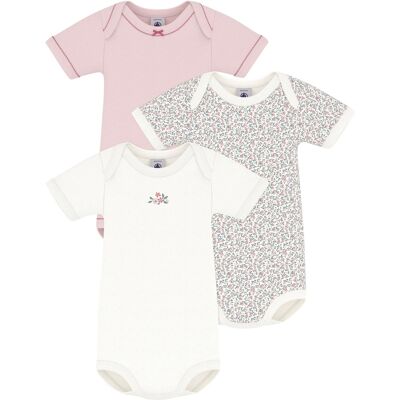 Petit Bateau 3er-Pack Bodys kurzarm Blumen - mehrfarbig rosa - Maedchen - Size: 86 Petit Bateau 3er-Pack Bodys kurzarm Blumen - mehrfarbig rosa - Maedchen - Size: 86