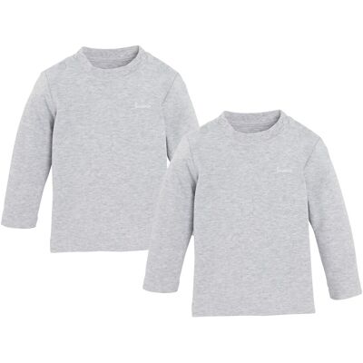 Bornino 2er-Pack Shirts langarm - grau - Unisex - Size: 50 Bornino 2er-Pack Shirts langarm - grau - Unisex - Size: 50