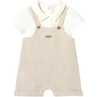 Mayoral Musselin-Polo-Spieler 2in1 - beige natur - Junge - Size: 62 Mayoral Musselin-Polo-Spieler 2in1 - beige natur - Junge - Size: 62
