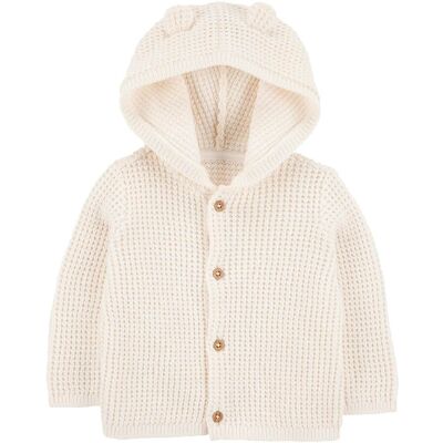 Carter's Strickjacke mit Ohren - natur - Unisex - Size: 80 Carter's Strickjacke mit Ohren - natur - Unisex - Size: 80