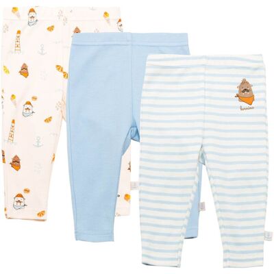 Bornino 3er-Pack Leggings - blau natur - Unisex - Size: 74 Bornino 3er-Pack Leggings - blau natur - Unisex - Size: 74