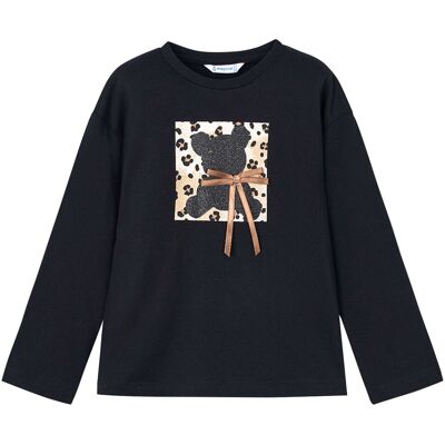 Mayoral Shirt langarm Bär Leoprint - schwarz - Maedchen - Size: 92 Mayoral Shirt langarm Bär Leoprint - schwarz - Maedchen - Size: 92