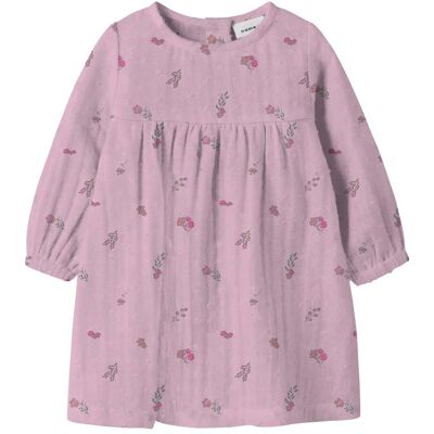 name it Musselin-Kleid langarm Blumen - rosa - Maedchen - Size: 68 name it Musselin-Kleid langarm Blumen - rosa - Maedchen - Size: 68