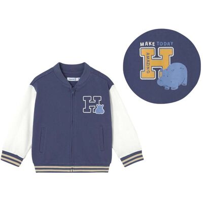 Mayoral Collegejacke Nielpferd - blau natur - Junge - Size: 92 Mayoral Collegejacke Nielpferd - blau natur - Junge - Size: 92