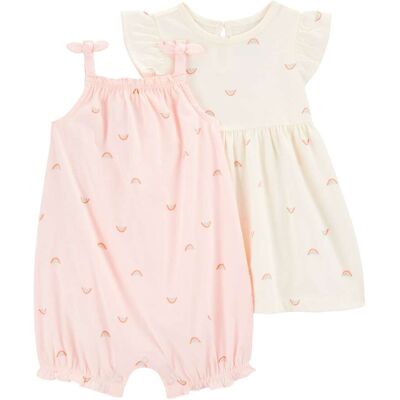 Carter's 2-tlg. Set Kleid Flügelarm und Spieler Regenbogen - natur rosa mehrfarbig - Maedchen - Size: 74 Carter's 2-tlg. Set Kleid Flügelarm und Spieler Regenbogen - natur rosa mehrfarbig - Maedchen - Size: 74
