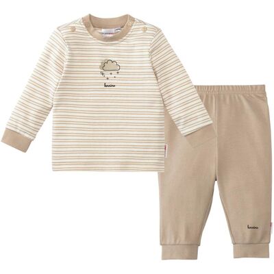 Bornino Schlafanzug lang - beige weiss mehrfarbig - Unisex - Size: 62 Bornino Schlafanzug lang - beige weiss mehrfarbig - Unisex - Size: 62