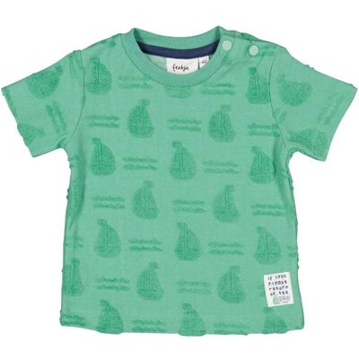 Feetje Frottee-T-Shirt Segelboote - gruen - Junge - Size: 74 Feetje Frottee-T-Shirt Segelboote - gruen - Junge - Size: 74