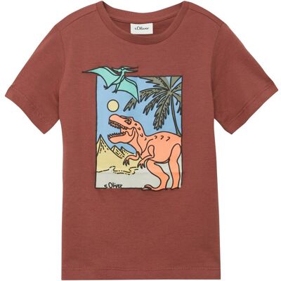 s.Oliver T-Shirt Dinos - rot mehrfarbig - Junge - Size: 92 s.Oliver T-Shirt Dinos - rot mehrfarbig - Junge - Size: 92