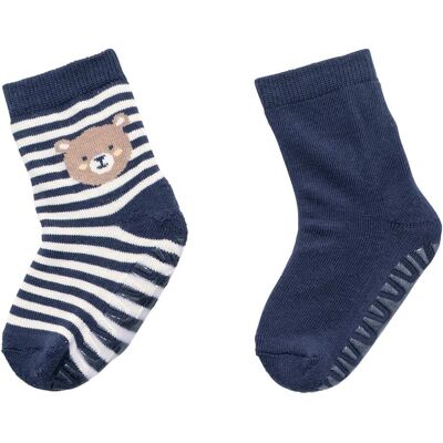 Bornino 2er-Pack ABS-Socken - blau natur - Unisex - Size: 21 Bornino 2er-Pack ABS-Socken - blau natur - Unisex - Size: 21