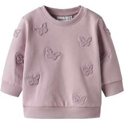 name it Sweatshirt Schmetterling-Applikationen - rosa - Maedchen - Size: 80 name it Sweatshirt Schmetterling-Applikationen - rosa - Maedchen - Size: 80