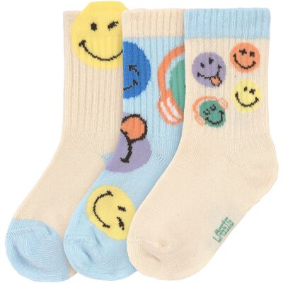 Lässig 3er-Pack Socken Smileys - mehrfarbig - Junge - Size: 27 Lässig 3er-Pack Socken Smileys - mehrfarbig - Junge - Size: 27