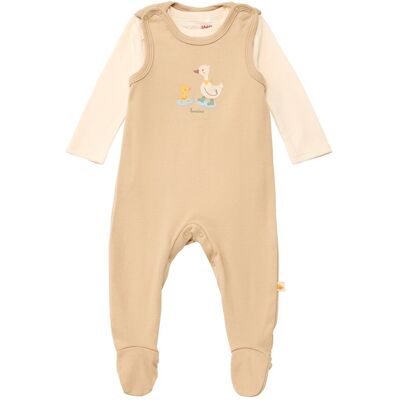 Bornino Strampler-Set 2-tlg. mit Body Ente - beige natur - Unisex - Size: 50 Bornino Strampler-Set 2-tlg. mit Body Ente - beige natur - Unisex - Size: 50