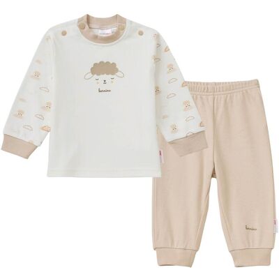Bornino Schlafanzug lang - natur beige - Unisex - Size: 86 Bornino Schlafanzug lang - natur beige - Unisex - Size: 86