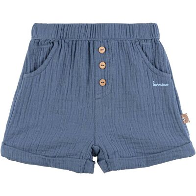 Bornino Musselin-Shorts - blau - Junge - Size: 74 Bornino Musselin-Shorts - blau - Junge - Size: 74