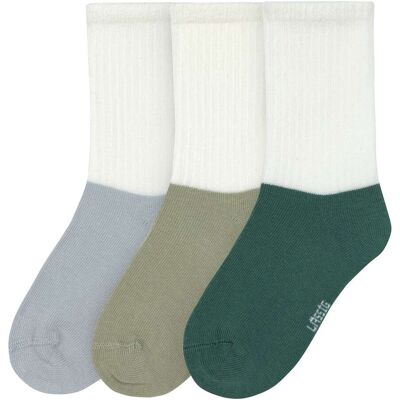 Lässig 3er-Pack Socken Little Gang - blau gruen mehrfarbig - Unisex - Size: 19 Lässig 3er-Pack Socken Little Gang - blau gruen mehrfarbig - Unisex - Size: 19