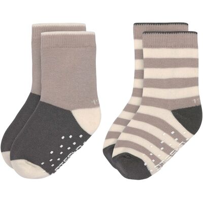 Lässig 2er-Pack ABS-Socken - grau - Unisex - Size: 27 Lässig 2er-Pack ABS-Socken - grau - Unisex - Size: 27