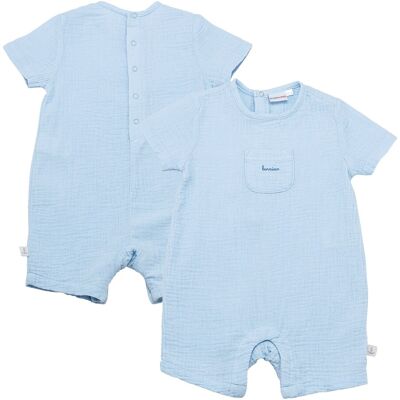 Bornino Musselin-Spieler - hellblau - Unisex - Size: 74 Bornino Musselin-Spieler - hellblau - Unisex - Size: 74